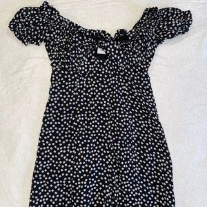 Black and White Mini Dress